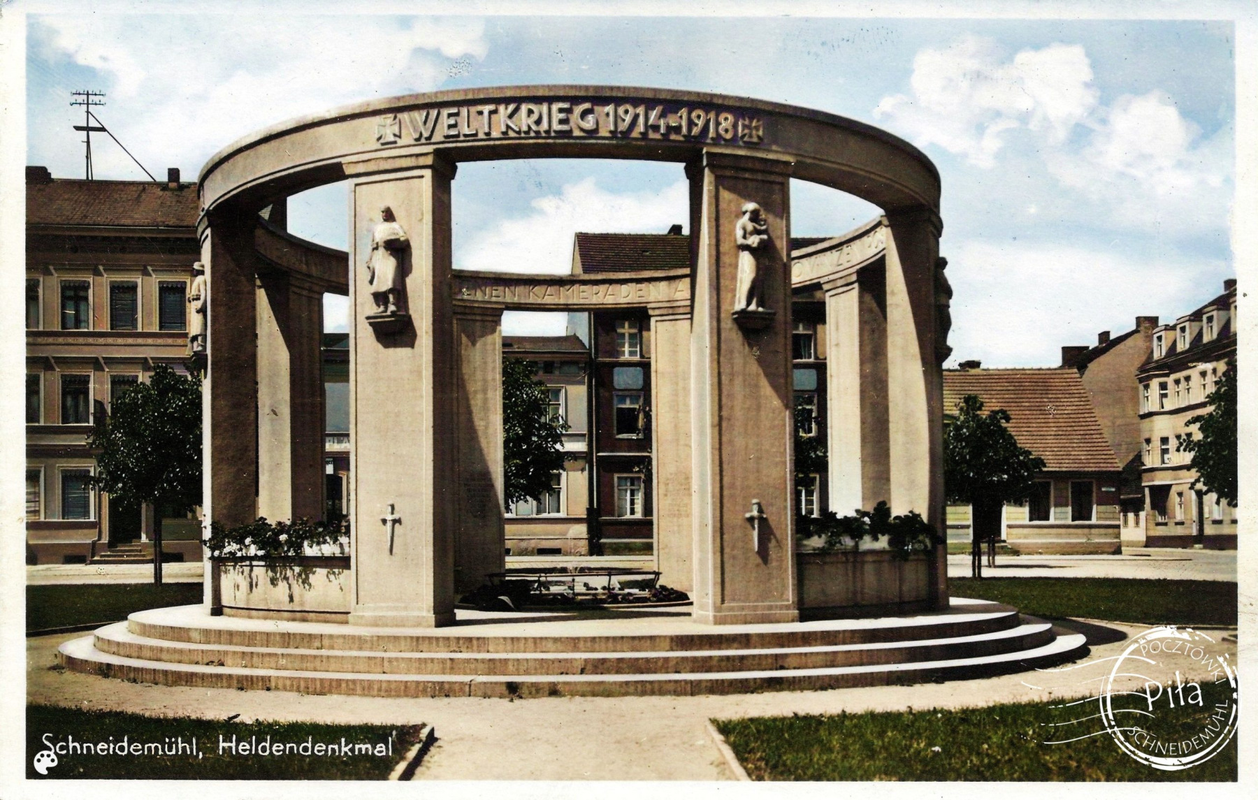 Hindenburgplatz mit Hendeldenkmal